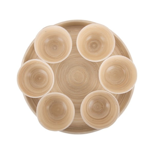 Бял бамбуков комплект за сервиране ø 32 cm Puro – PT LIVING-image-2