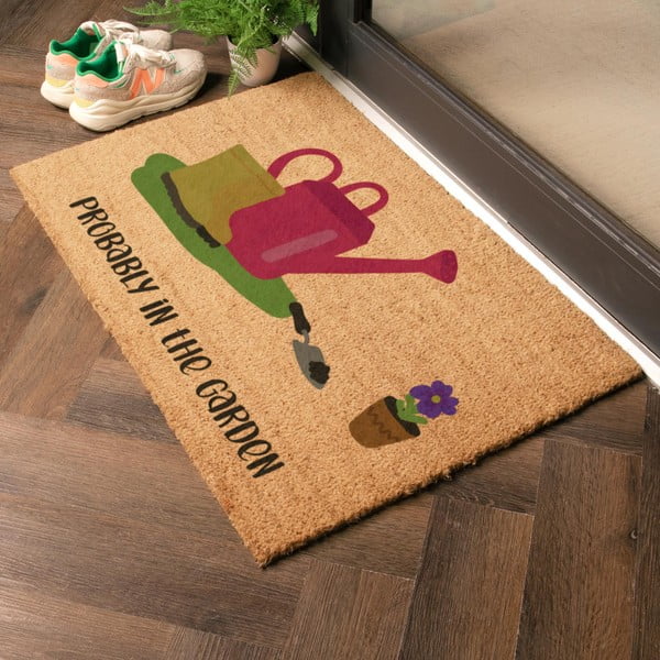 Изтривалка от кокосови влакна 40x60 cm Probably in the Garden – Artsy Doormats-image-1
