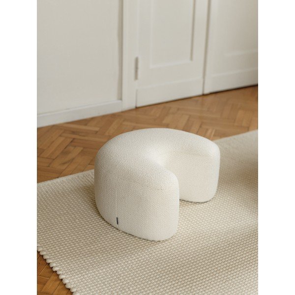 Бежова табуретка от прежда с примки от букле Ü – noo.ma-image-3