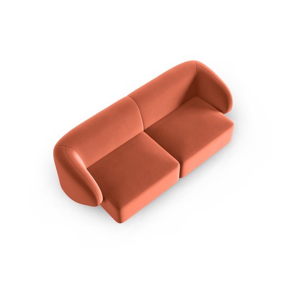 Розов кадифен диван 188 cm Paolo – Milo Casa-image-1