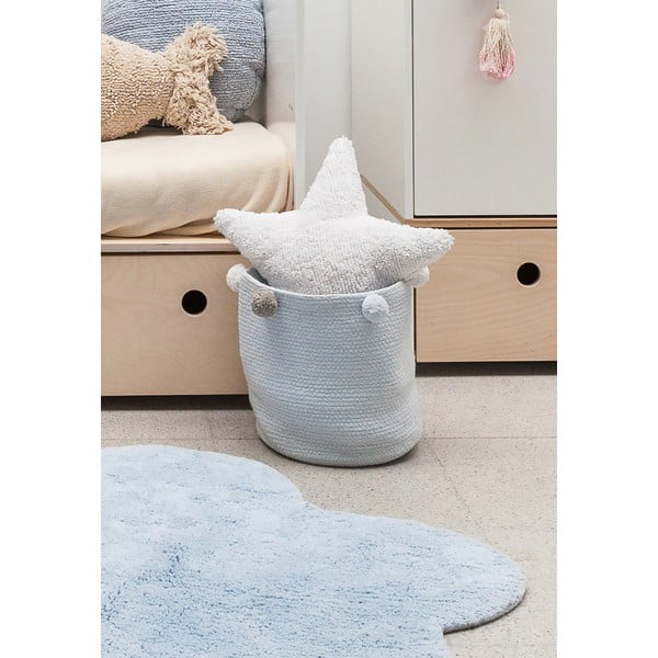 Светлосиня текстилна детска кошница за играчки ø 30x30 cm Bubbly – Lorena Canals-image-2