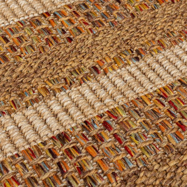 Външен килим в естествен цвят 120x170 cm Layla Border – Flair Rugs-image-3