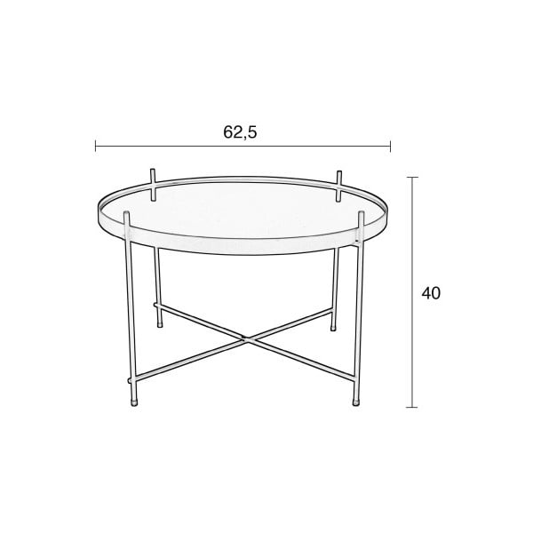 Масичка за кафе в меден цвят Cupid - Zuiver-image-4