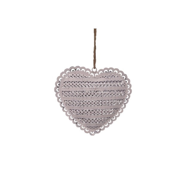 Dekorativní závěsné srdce Antic Line Heart, 14 cm