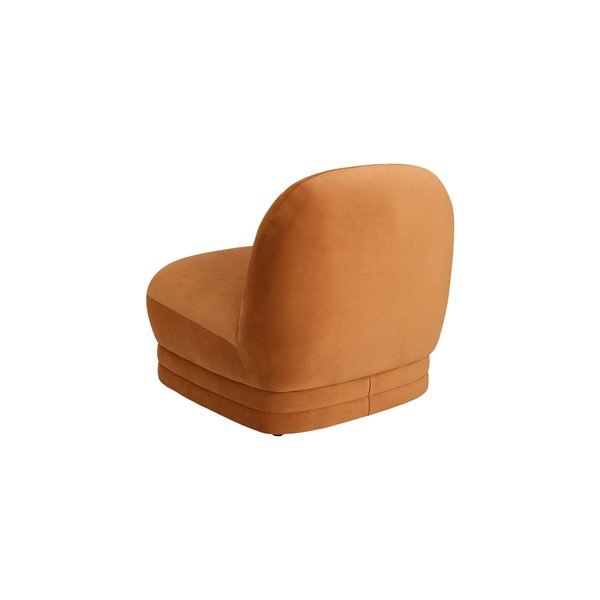 Оранжево кадифено кресло Cocos – Ellos Home-image-4