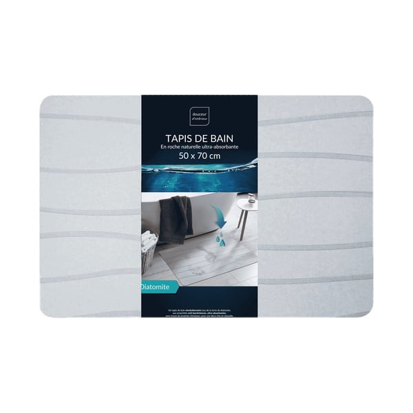 Сив килим за баня 50x70 cm Ondelina – douceur d'intérieur-image-3