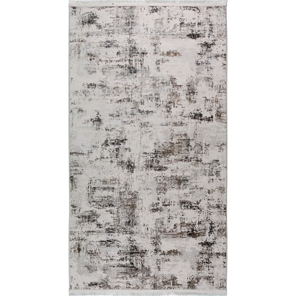 Кремав/светлокафяв килим подходящ за пране 80x150 cm Kahve – Vitaus