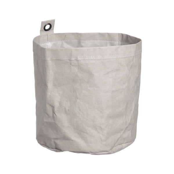 Сив кош за съхранение на хартия, който може да се мие Home, ⌀ 23 cm - Furniteam