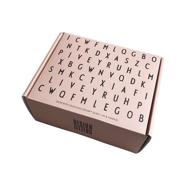 Розова бебешка чаша Grow With Your Cup Grow with Your Cup - Design Letters-image-4