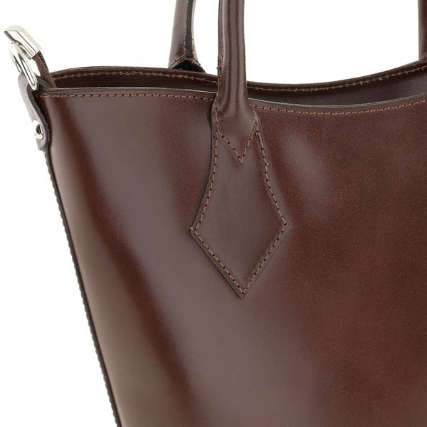 Kožená kabelka Teggie Brown-image-2