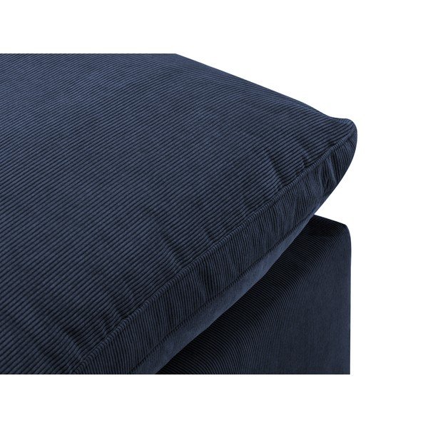 Тъмносиня средна част на модулен диван от велур Galaxy - Windsor & Co Sofas-image-1