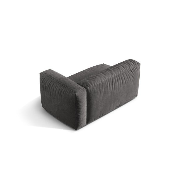 Сив кадифен модул за диван (десен ъгъл) Martina – Micadoni -image-2