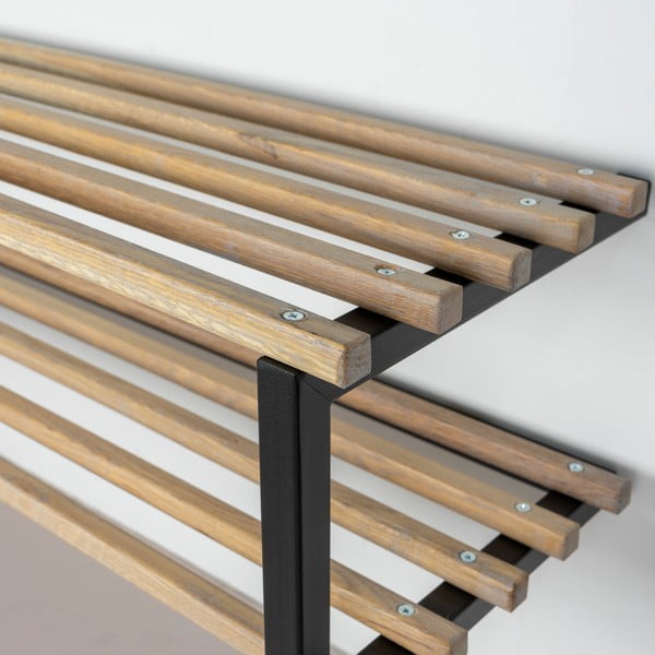 Черна/в естествен цвят метална висяща стойка за обувки 100x26x34 cm Marco – Spinder Design-image-4