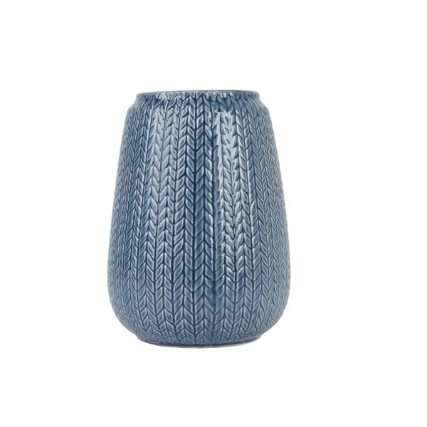 Velká modrá váza PT LIVING Knitted
