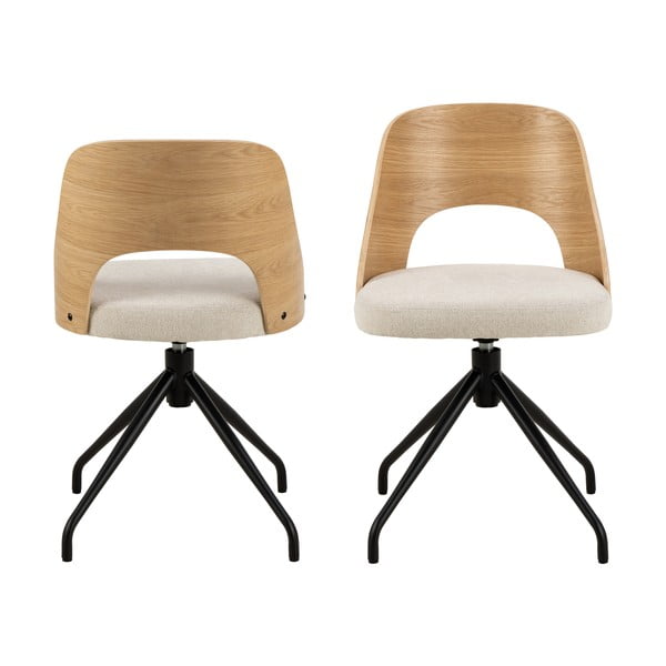 Бежов/естествен трапезен стол Lucy – Actona-image-2