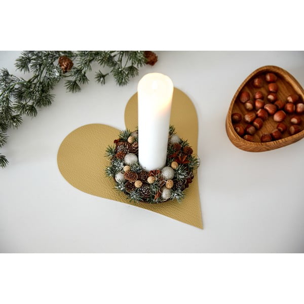 Подложка за хранене от еко кожа 30x30 cm Heart Hippo – LIND DNA-image-2