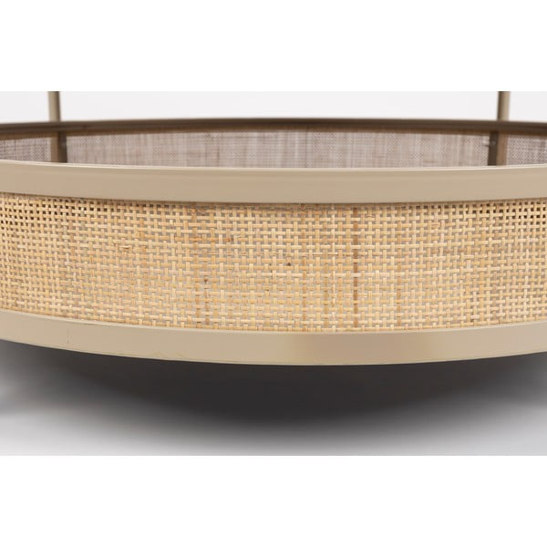 Кръгла масичка за кафе в бежов и естествен цвят ø 80 cm Makoto – White Label-image-4