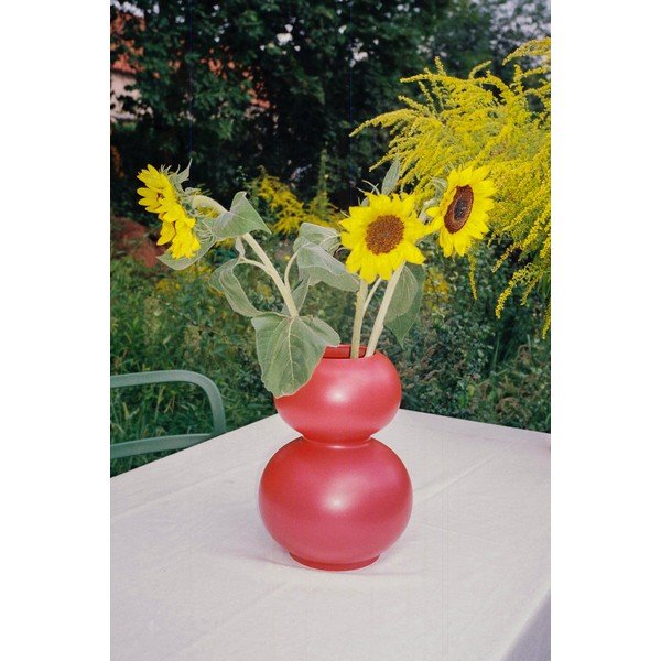 Червена керамична ваза (височина 36 cm) Tuga – noo.ma-image-4