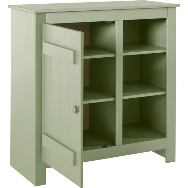 Светлозелено шкафче от масивен бор 90x90 cm Bertram – Støraa-image-3