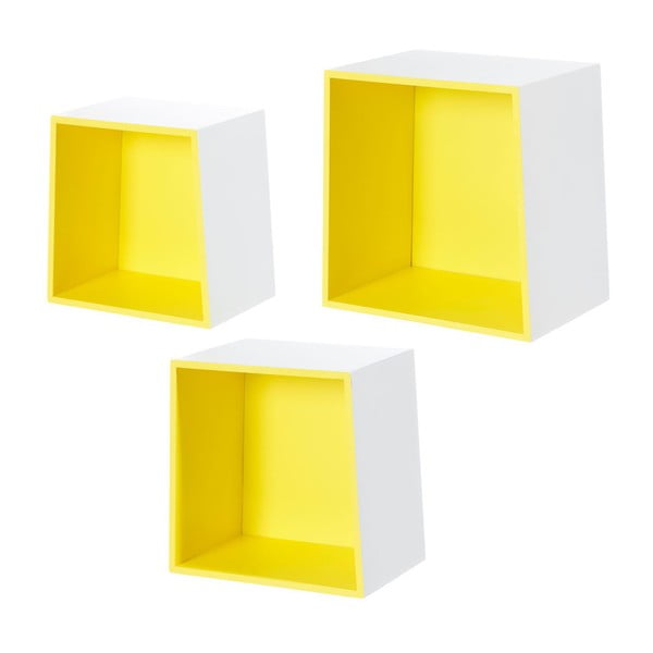 Комплект от 3 стенни рафта Дизайн - Furniteam