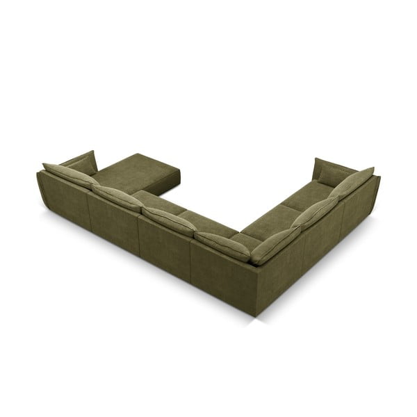 Зелен ъглов диван (ляв ъгъл) Vanda - Mazzini Sofas-image-3