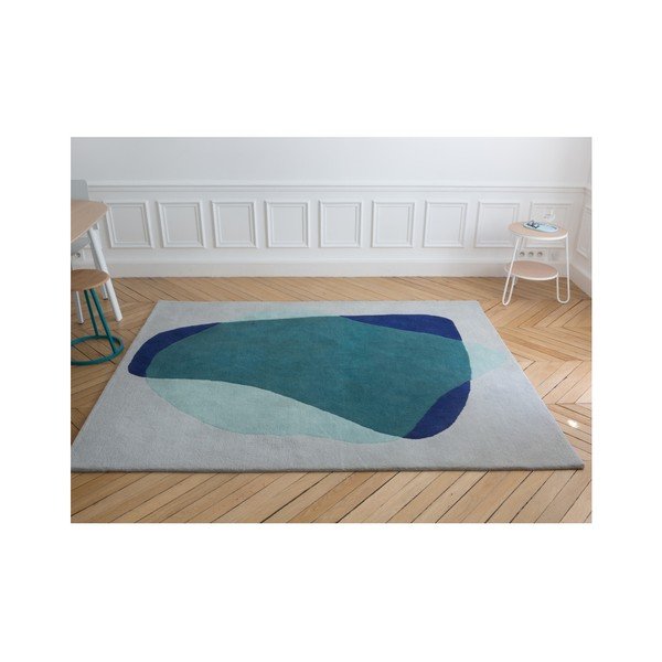 Zeleno-šedý koberec z čisté vlny HARTÔ Jane, 180 x 220 cm-image-2