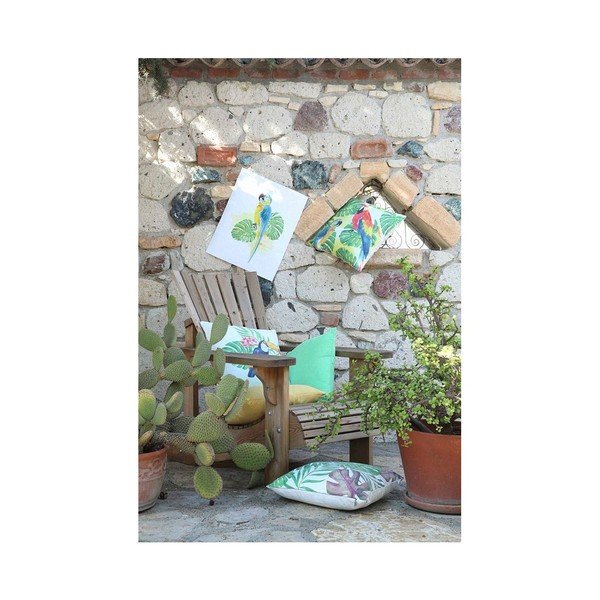 Зелена калъфка за възглавница Mike & Co. NEW YORK Monstera Heaven, 43 x 43 cm Shine - Mike & Co. NEW YORK-image-2