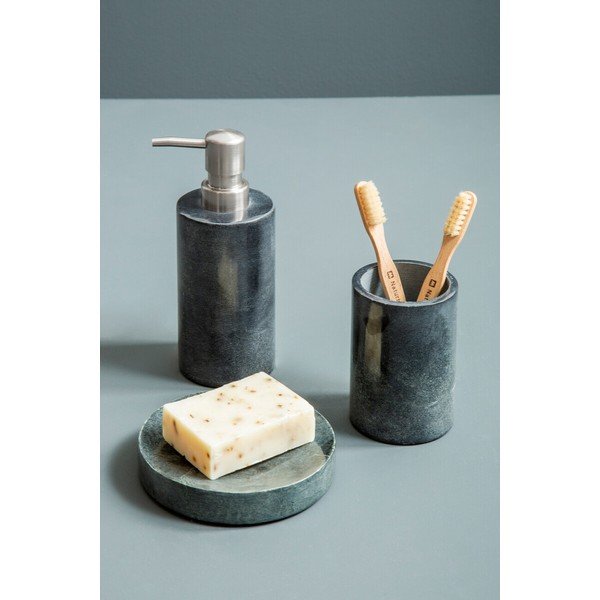 Тъмносив каменен диспенсер за сапун Kamal – Premier Housewares-image-1