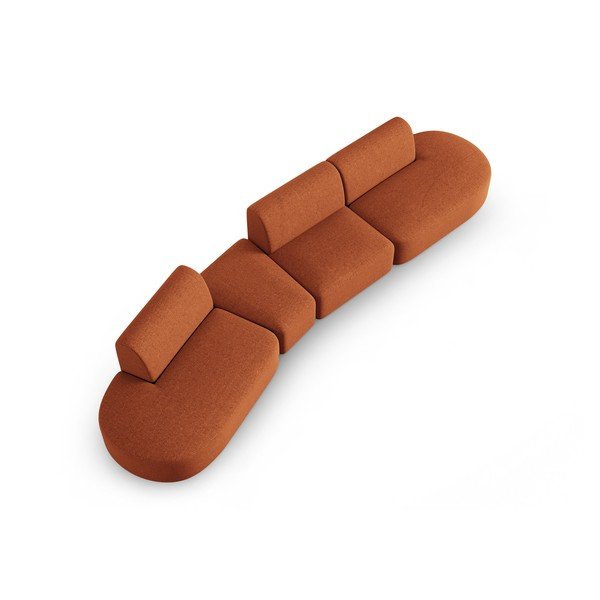 Оранжев диван 412 cm Shane - Micadoni Home-image-4