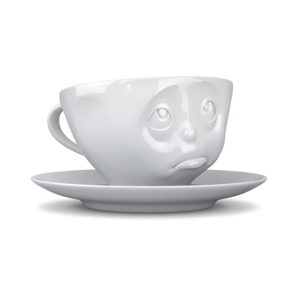 Бяла порцеланова чаша за кафе Oh please, обем 200 ml - 58products-image-2