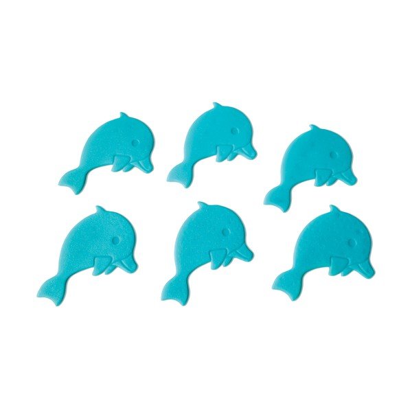 Детска противоплъзгаща подложка за вана 12x8 cm Dauphins – Spirella