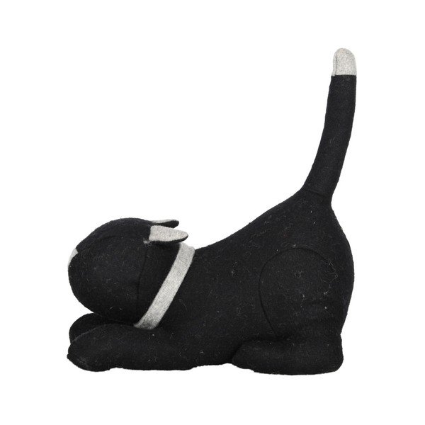 Черна тапа за врата Cat - Esschert Design-image-1