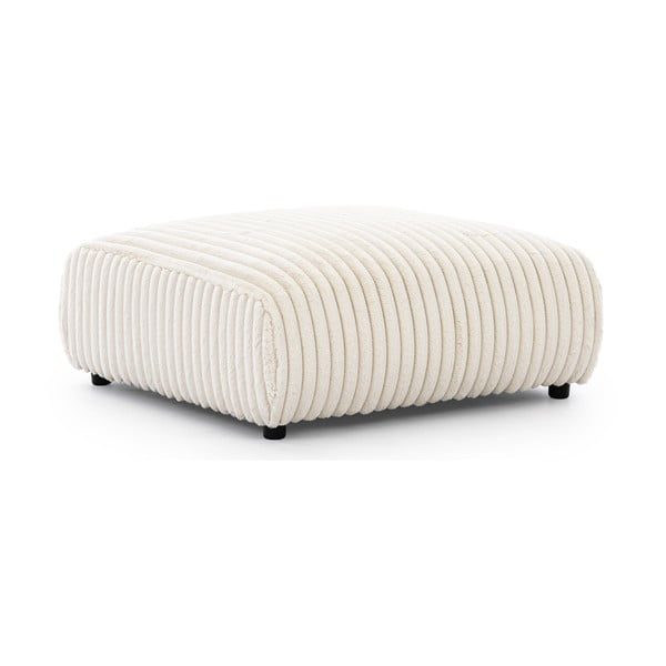 Кремава табуретка  от рипсено кадифе Justin – Ropez