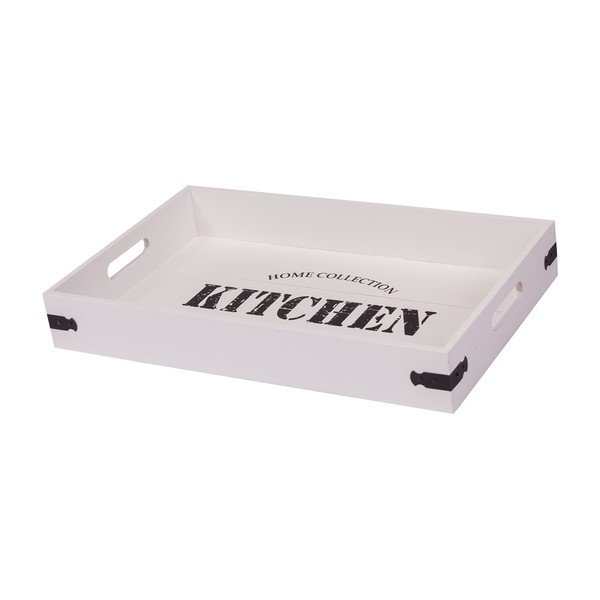 Sada 2 bílých podnosů Kitchen-image-2