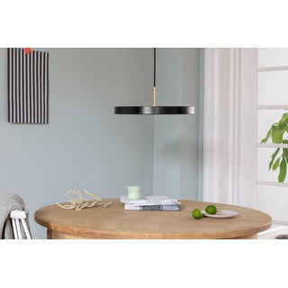Черно LED висящо осветително тяло с метален абажур ø 43 cm Asteria Medium – UMAGE