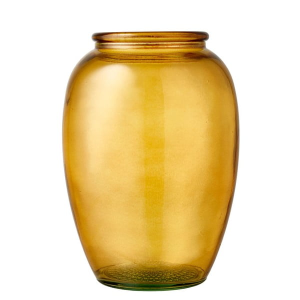 Ваза от жълто стъкло, ø 14 cm Kusintha - Bitz