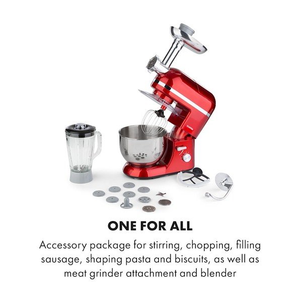 Червен многофункционален кухненски робот Lucia Elegance - Klarstein-image-2