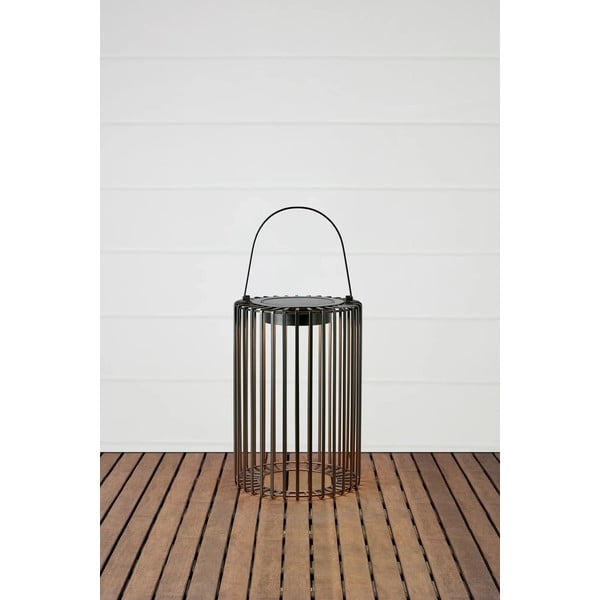 Черен екстериорен LED фенер със соларен панел с USB (височина 54 cm) Cavia – Markslöjd-image-2