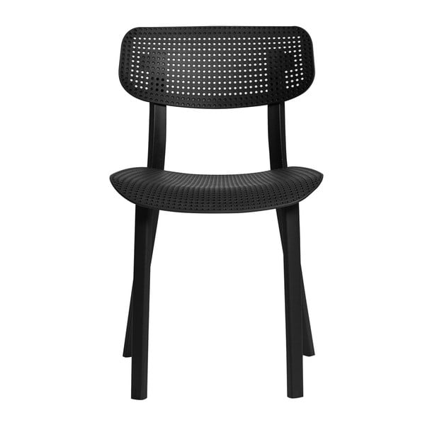 Комплект от 4 черни трапезни стола Eleni - Marckeric