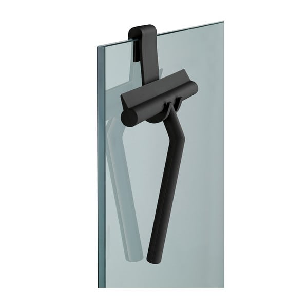 Черна силиконова чистачка за баня Wenko Squeegee Mola-image-2