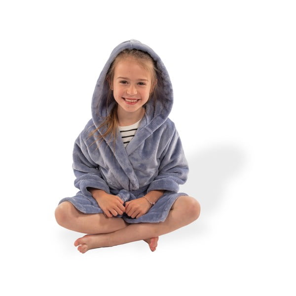 Синя детска хавлия от микроплюш Delux – Tiseco Home Studio-image-3