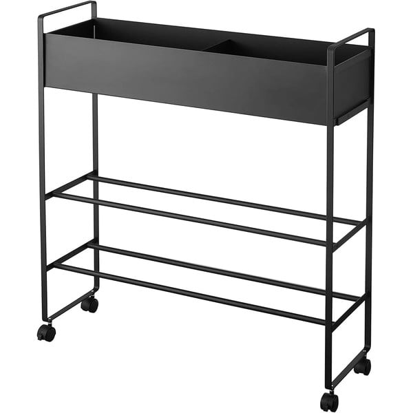 Черна метална стойка за детски обувки 74,5x74,5x22 cm Tower – YAMAZAKI