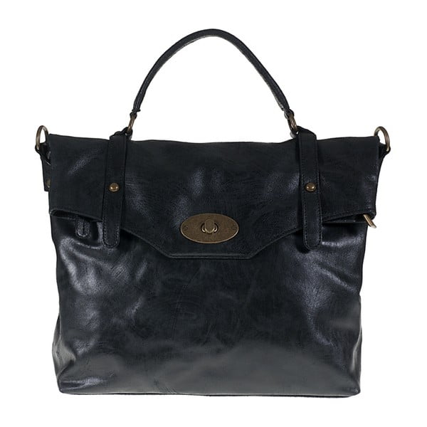 Černá kožená kabelka Giulia Bags Alisha