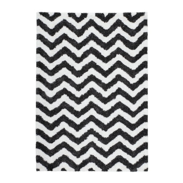 Černobílý ručně tkaný koberec Kayoom Finese Bein, 290 x 200 cm