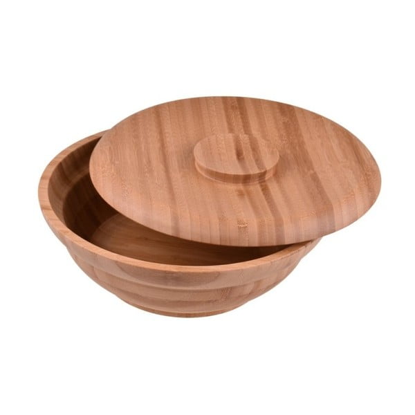 Бамбукова купа за салата с капак Minola - Bambum