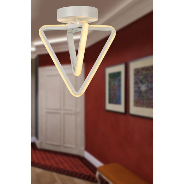 Бяло метално LED осветително тяло за таван Baris – Squid Lighting-image-1