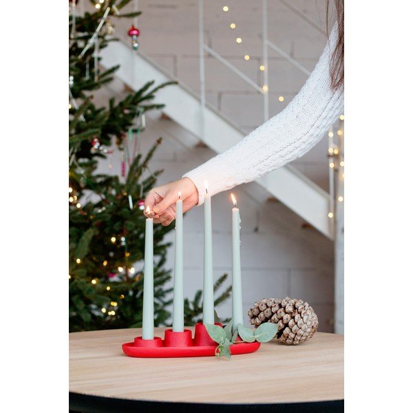 Червен свещник Aye Aye Четири свещи Aye Aye! - EMKO-image-1