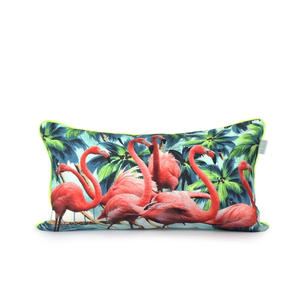 Bavlněný povlak na polštář HF Living Flamingos 50 x 30 cm