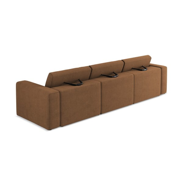 Кафяв модулен диван 314 cm Kalea – Makamii-image-3