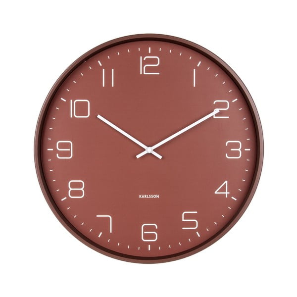 Червен стенен часовник , ø 40 cm Lofty - Karlsson